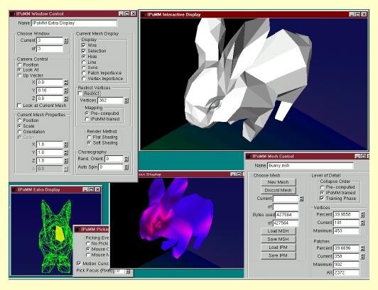 A proof of concept software has been developed to show measure the fixations, to map the measure onto the 3D-object and to show the results of the interest ordered mesh reductions.